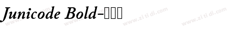 Junicode Bold字体转换